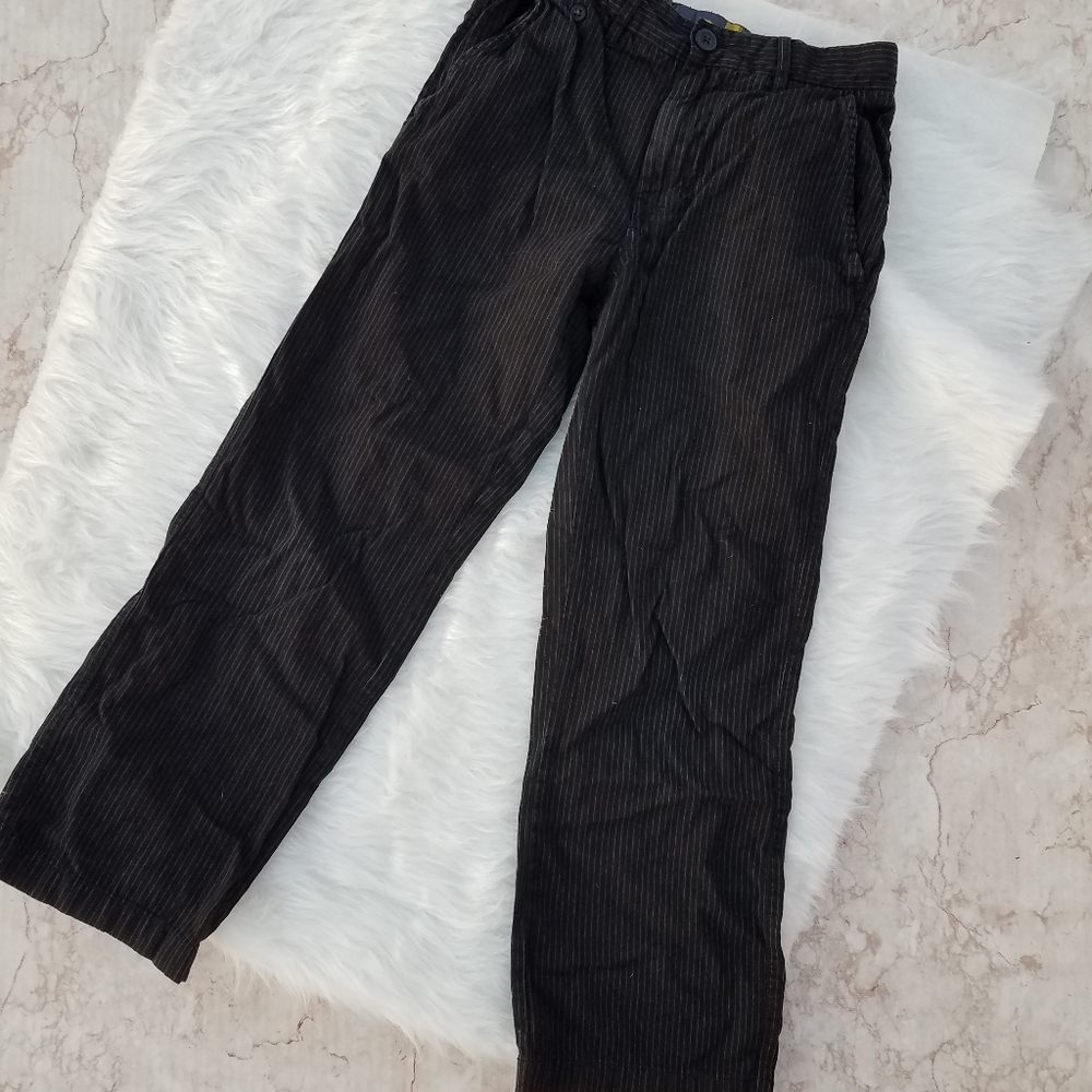 Pure Stuff Boys black pants with white stripes size 10